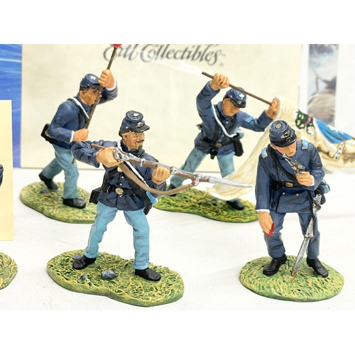 246A - 3 boxes of models soldiers in boxes. The Art of War American Civil War Clubs Are Trumps 19th Massach... 