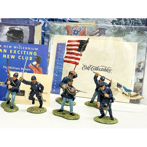 246A - 3 boxes of models soldiers in boxes. The Art of War American Civil War Clubs Are Trumps 19th Massach... 