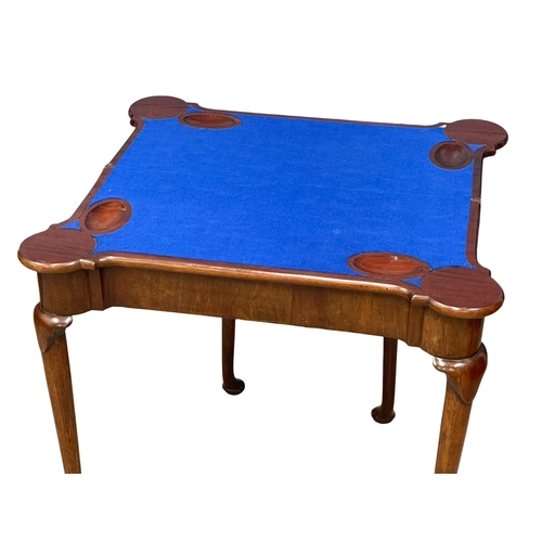 814 - A Robert Strahan of Dublin late 18th century mahogany turnover games table.  Circa 1770-1780.  83x39... 