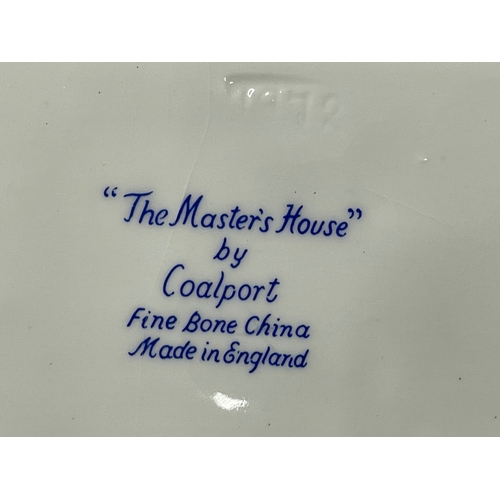 66 - A collection of Coalport pottery houses. The Farmhouse 20cm. The Master’s House 11x10.5cm. Limited E... 