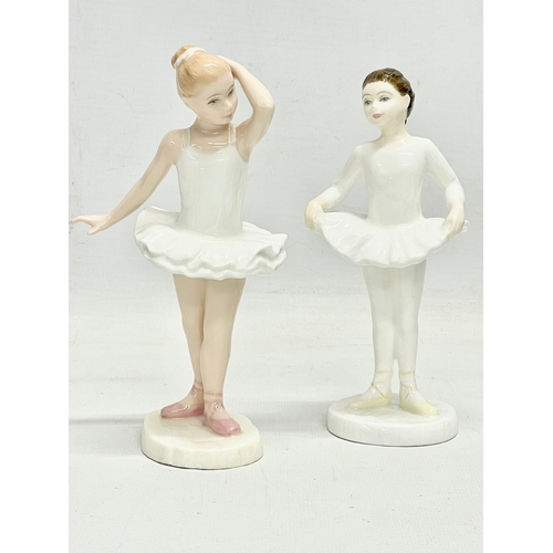 199 - 4 Royal Doulton ballerina figurines. Royal Doulton Star Performer. Royal Doulton Ballet Shoes. Royal... 