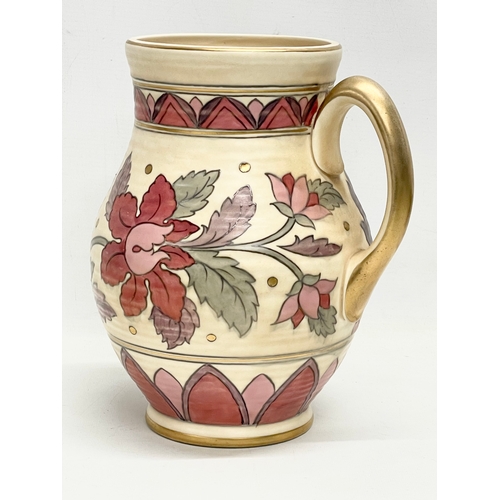 214 - An early 20th century Charlotte Rhead vase. Designed for Crown Ducal. 23x26cm