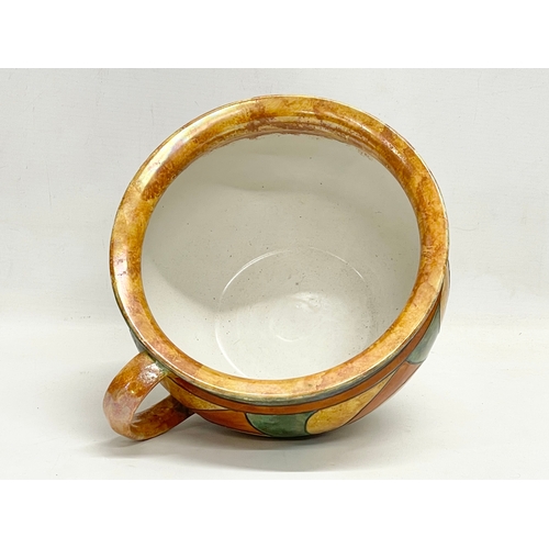 27 - An early 20th century chamber pot/ planter. Signed ‘H Rhead’. 28x23x14cm