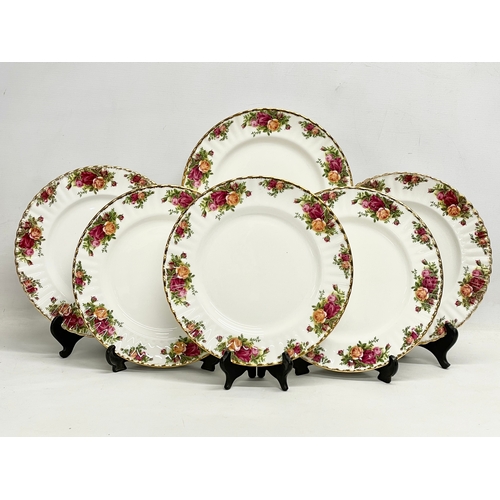 30 - A set of 6 1962 Royal Albert LTD ‘Old Country Roses’ dinner plates. 26cm.