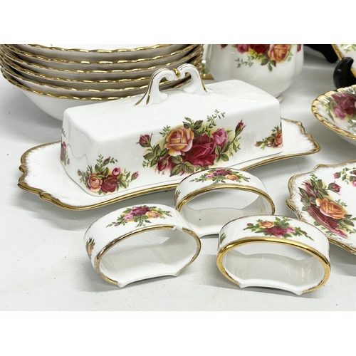 36 - A 41 pieces of Royal Albert Old Country Roses. A 1962 platter 34.5x27cm. 6 1962 salad plates. 6 1962... 