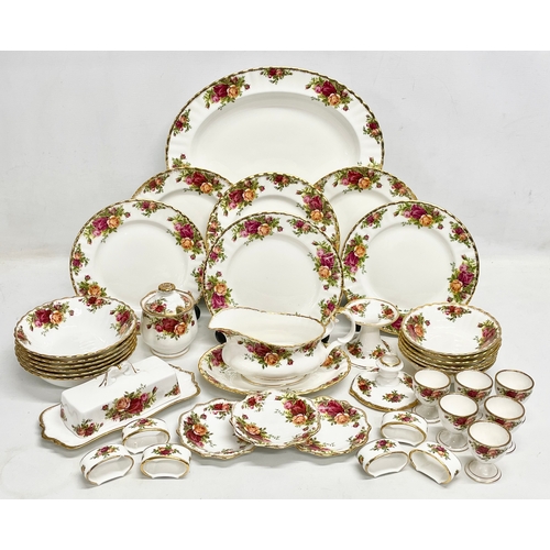 36 - A 41 pieces of Royal Albert Old Country Roses. A 1962 platter 34.5x27cm. 6 1962 salad plates. 6 1962... 