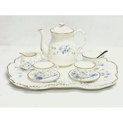 80 - A late 19th century Dunn & Bennett ‘Avondale’ tea service for 2. Circa 1886-1891. Tray measures 40x3... 