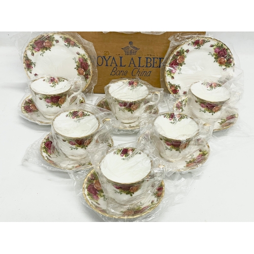 37 - An unused 18 piece Royal Albert ‘Old Country Roses’ tea set in box.