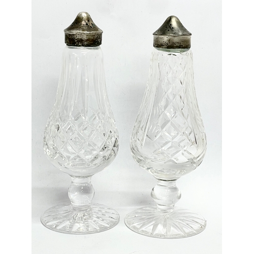 251 - A collection of Waterford Crystal. A pair of Waterford ‘Lismore’ salt ad pepper shakers 15.5cm. A Wa... 