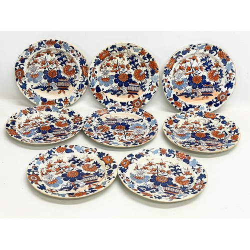 101 - A 17 piece early 19th century Mason’s Patent Ironstone China dinner service. Regency period. Circa 1... 