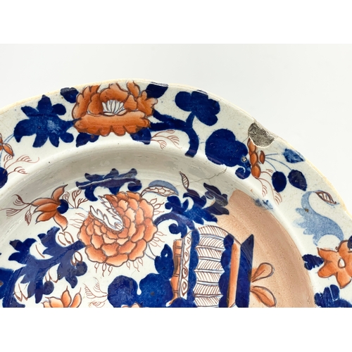 101 - A 17 piece early 19th century Mason’s Patent Ironstone China dinner service. Regency period. Circa 1... 