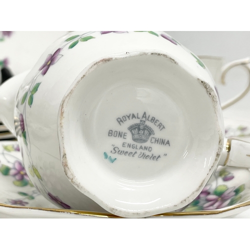 305 - A 13 piece Royal Albert ‘Sweet Velvet’ tea set.