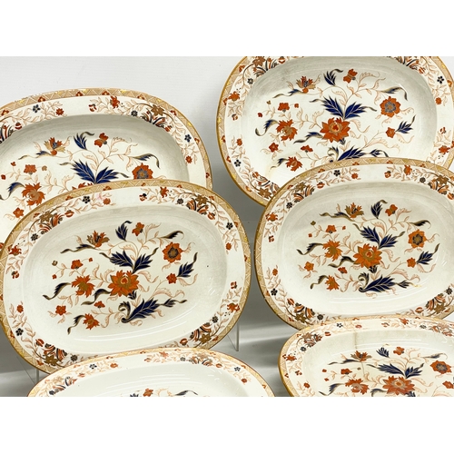 327 - 6 18th century early Wedgwood platters. Circa 1759-1769. 33cm.