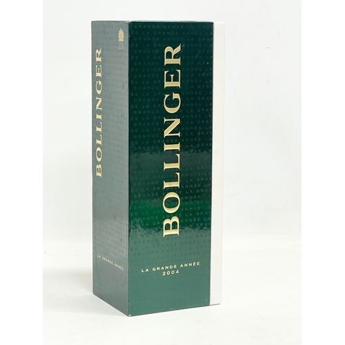 118 - A bottle of Bollinger L’s Grande Annee 2004 Brut champagne in box. 75cl.