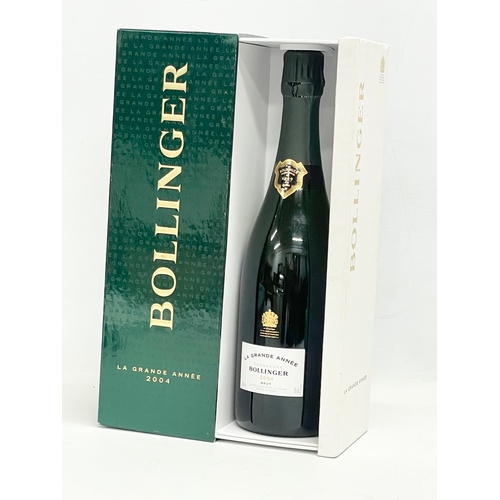 118 - A bottle of Bollinger L’s Grande Annee 2004 Brut champagne in box. 75cl.