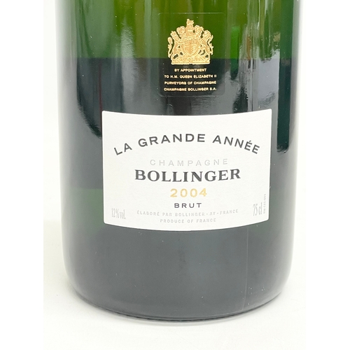 118 - A bottle of Bollinger L’s Grande Annee 2004 Brut champagne in box. 75cl.