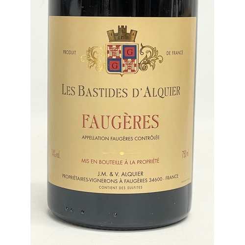 120 - A bottle of Les Bastides D’Alquier Faugères wine. 750ml.