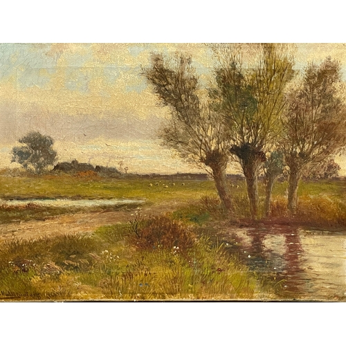 307 - An oil painting on canvas by Abraham Hulk Junior (1851-1922) 35x25cm