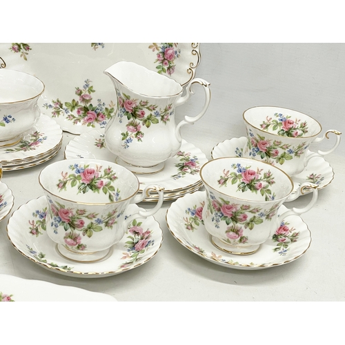 367 - A 22 piece Royal Albert ‘Moss Rose’ tea set.