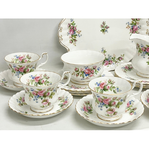 367 - A 22 piece Royal Albert ‘Moss Rose’ tea set.