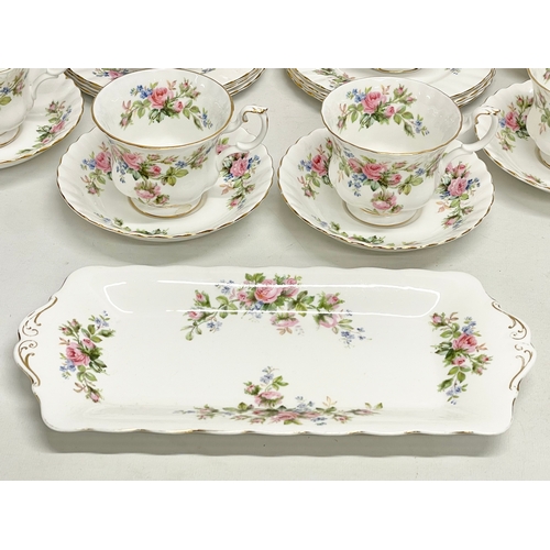 367 - A 22 piece Royal Albert ‘Moss Rose’ tea set.