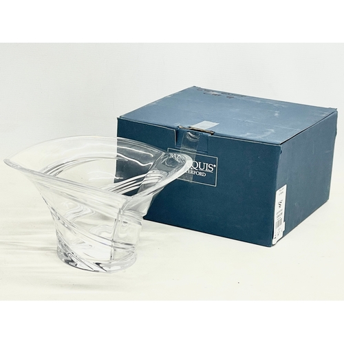 593 - A Waterford Marquis ‘Trillium’ Crystal bowl in box. Bowl measures 23x24x13.5cm