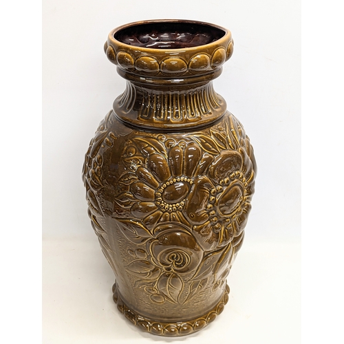 65D - A very large West German pottery vase. 54cm