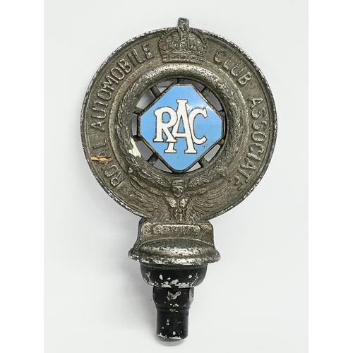 596 - A 1930’s ‘RAC’ Royal Automobile Club Associate car mascot .