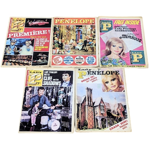 604 - A collection of vintage Lady Penelope comic books, dated 1966. Including New Year Edition, December ... 