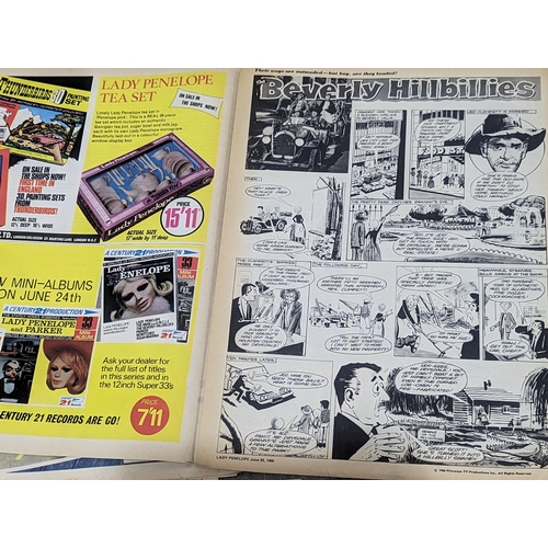 605 - A collection of 1966 Lady Penelope comic books.