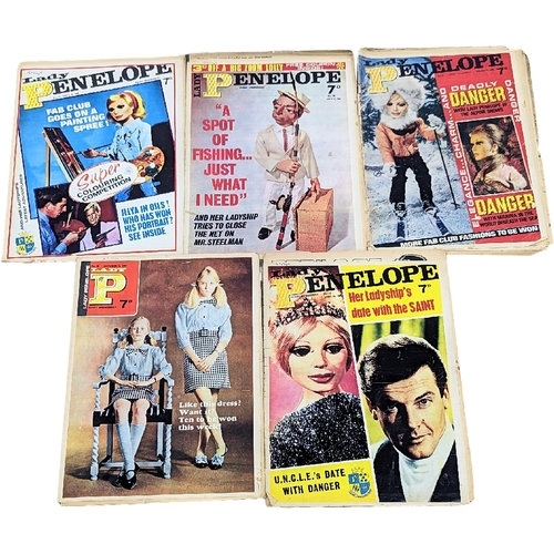 612 - A collection of 1966 Lady Penelope comic books. Including April 30th 1966 issue 'Lady Penelope Inves... 