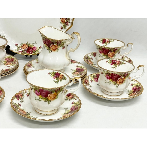 620 - A 20 piece Royal Albert Old Country Roses tea set.