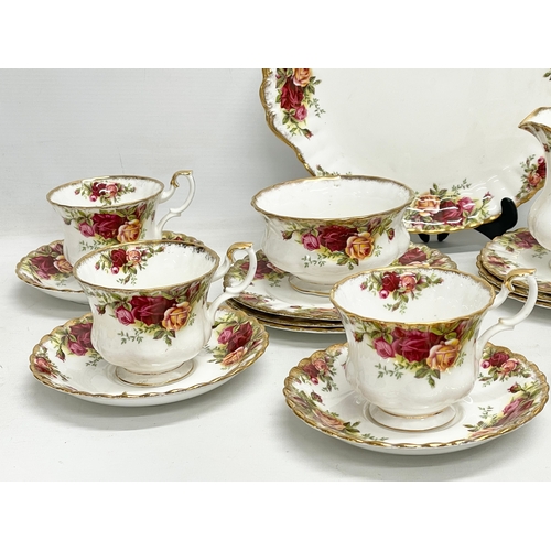 620 - A 20 piece Royal Albert Old Country Roses tea set.