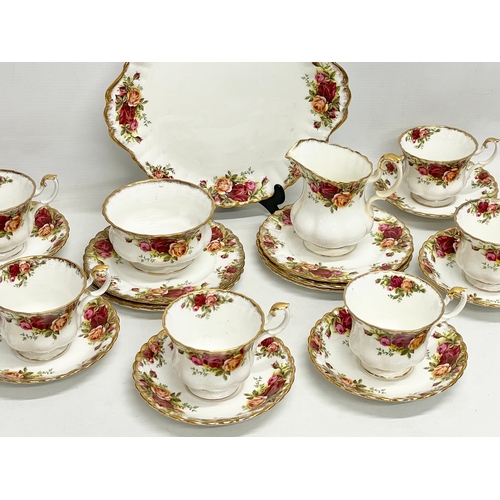 620 - A 20 piece Royal Albert Old Country Roses tea set.