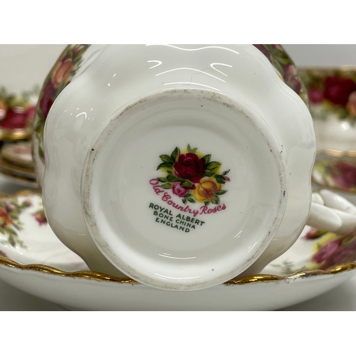 620 - A 20 piece Royal Albert Old Country Roses tea set.