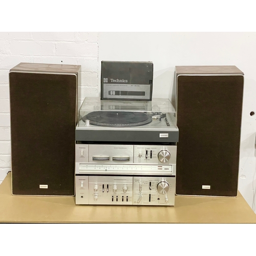 A vintage Toshiba music system. A Toshiba Direct Drive