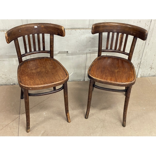 A pair of early 20th century Polish Bentwood chairs. Polish Bentwood