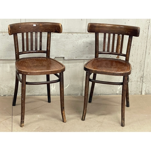 A pair of early 20th century Polish Bentwood chairs. Polish Bentwood