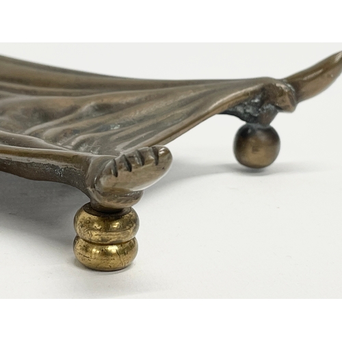 10 - A bronze ‘Devil Under A Sheet’ card tray. By Humphries, Jackson & Ambler LTD. Early 20th century. Ma... 