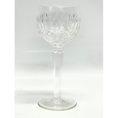 61 - A set of 8 tall Waterford Crystal ‘Colleen’ wine glasses. 19cm