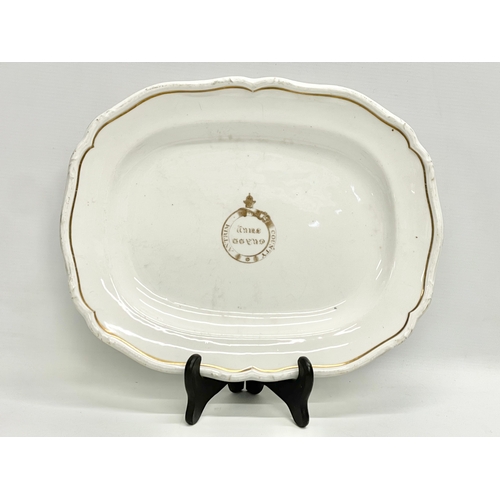 68 - County Antrim Grand Jury. 4 19th century Royal Worcester plates and platter. Retailed by James Kerry... 