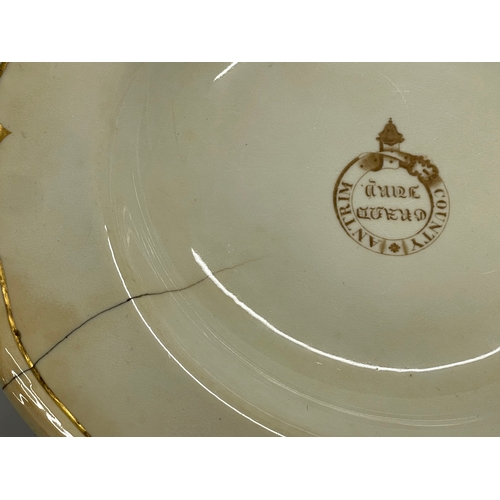 68 - County Antrim Grand Jury. 4 19th century Royal Worcester plates and platter. Retailed by James Kerry... 