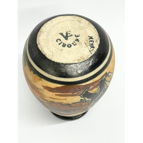 81 - An Etienne Vilotte stoneware pot for Ciboure Pottery. Designed and signed by “Henry”. 1930. 9cm.