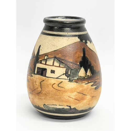 81 - An Etienne Vilotte stoneware pot for Ciboure Pottery. Designed and signed by “Henry”. 1930. 9cm.