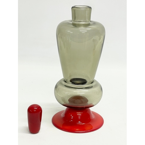 52 - A rare 1930’s Norwegian decanter and matching glass designed by Sverre Pettersen. 24cm