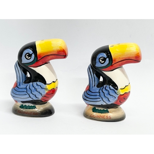 93 - A pair of vintage Guinness toucan salt and pepper shakers.