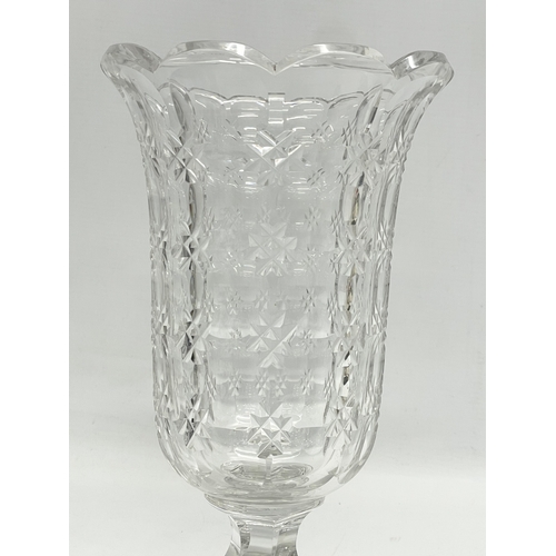 95 - A large late Victorian celery vase. 28.5cm