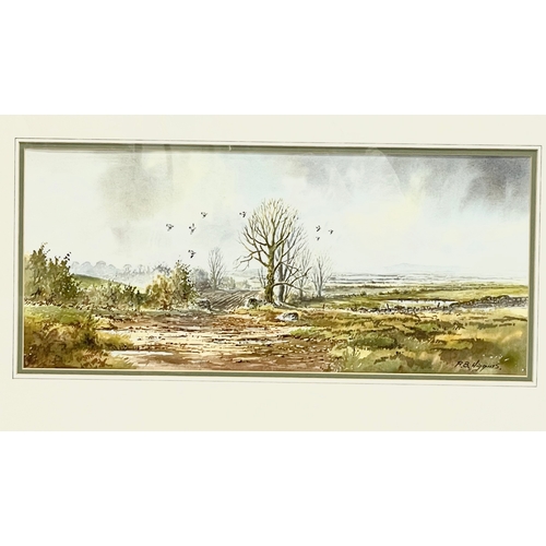 111 - A watercolour by R.B. Higgins. 56x44cm. Frame 78x48cm