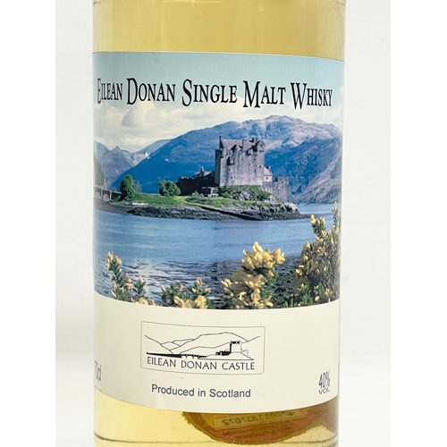 184 - A bottle of Eilean Donan Single Malt Whisky. Eilean Donan Castle. 70cl.