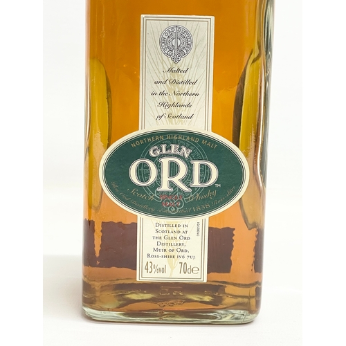 185 - A bottle of Glen Ord Northern Highland Malt Single Malt Scotch Whisky with box. 70cl.